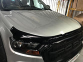 TRADIESCHOICE Bonnet Protector for Ford Ranger PX2 Mk2 Mk3 2015-2021 | Black Tinted Guard